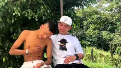 Outdoor gay fucking with two horny - drtuber.com