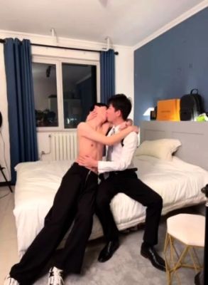 Cute brunette gay Asian twinks having sex under the shower - drtuber.com