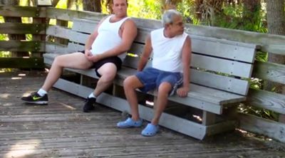 Mature Gay Couple Has Interracial Bareback Sex Outdoors - drtuber.com