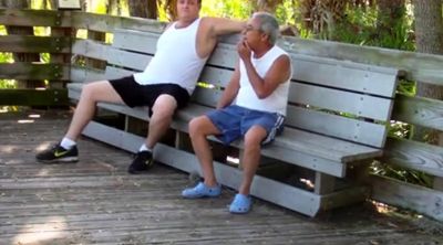 Mature Gay Couple Has Interracial Bareback Sex Outdoors - drtuber.com
